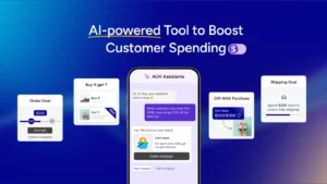 AOV Free Gift Buy X Get Y BOGO Shopify app showing free gift and spend goal-based cross sells