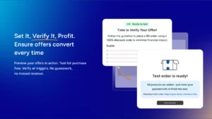 AOV post purchase upsell Shopify post-purchase offer testing tool from AOV.ai