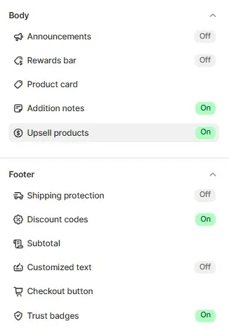 enable these conversion optimizing elements
