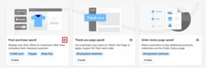 Post-purchase offers with demo previews