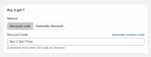 Name your Shopify Buy 2 Get 1 Free campaign