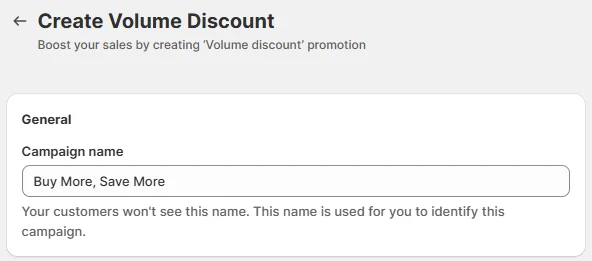 discount campaign