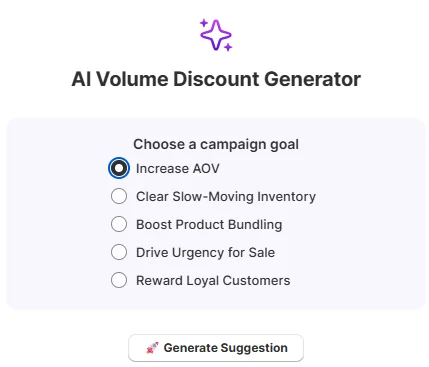 AI suggestions