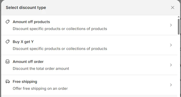 Access your Discount settings