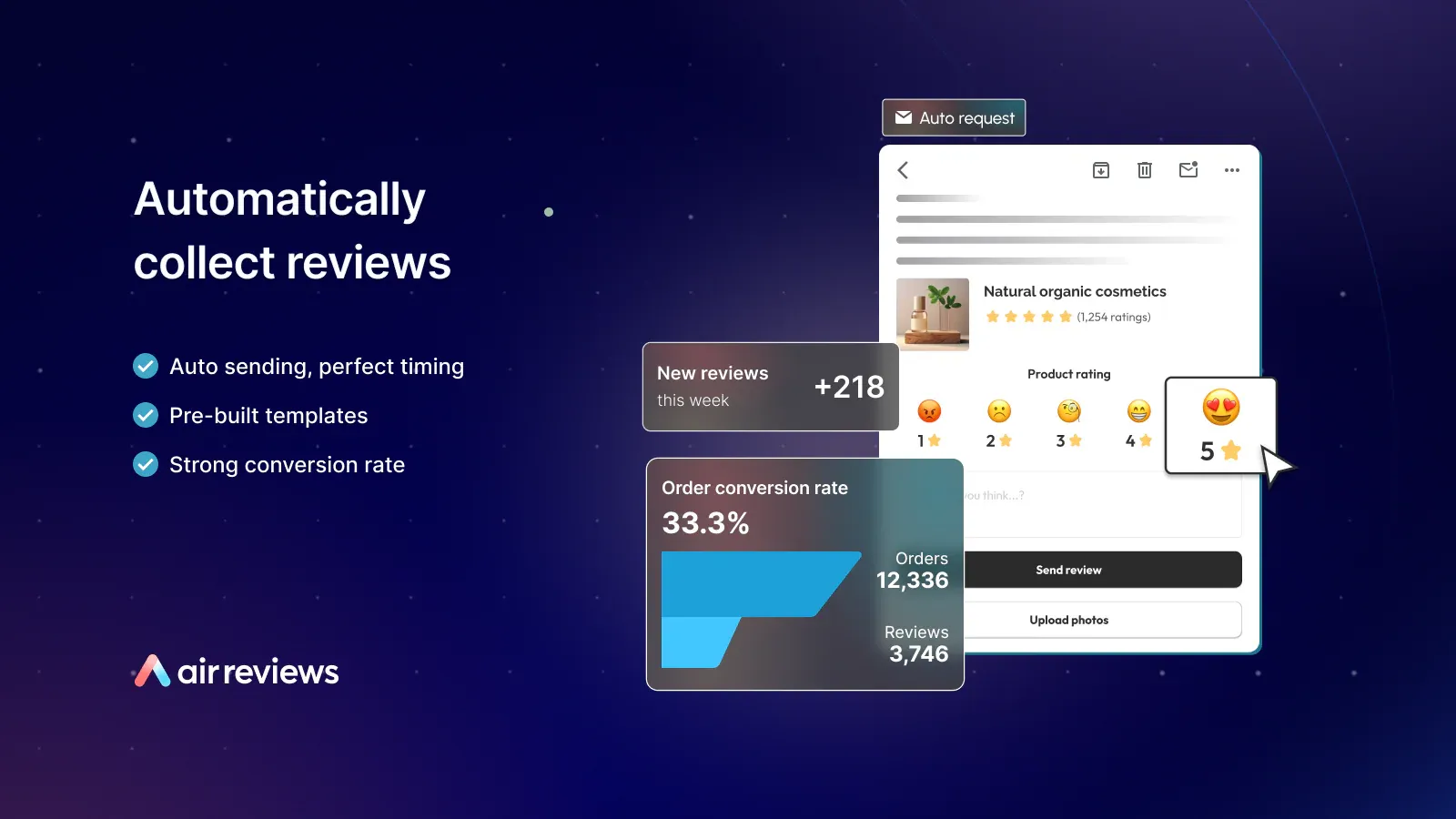 Add customer reviews and social proof with Air Reviews