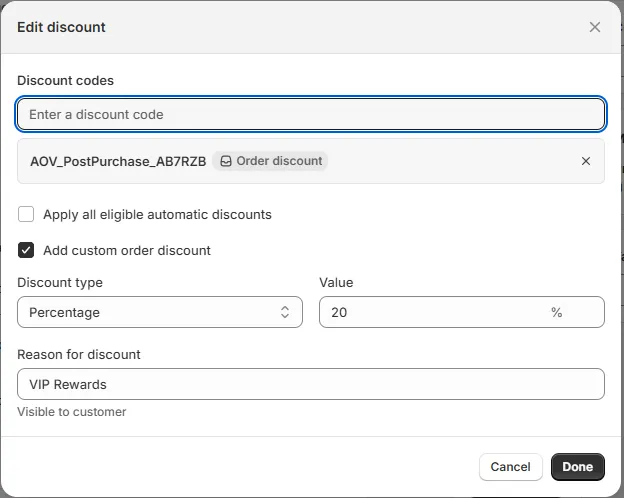 Apply Discounts