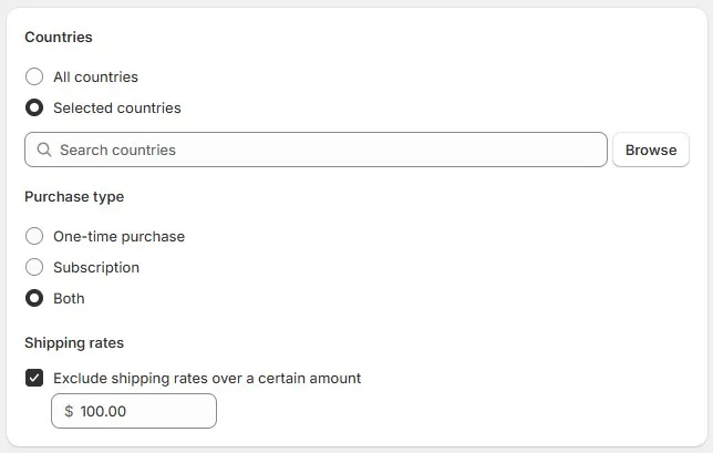 Configure Discount settings