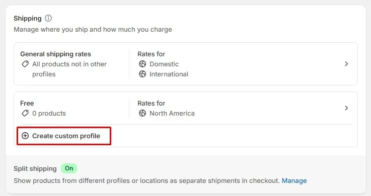 Create a custom profile