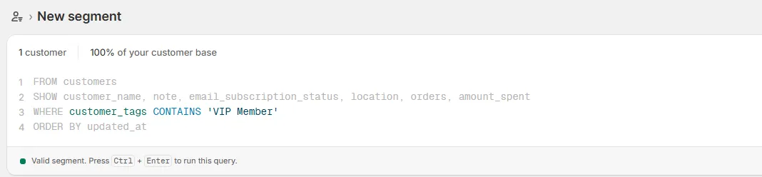 Create specific tags to identify your membership tiers on Shopify's native tool
