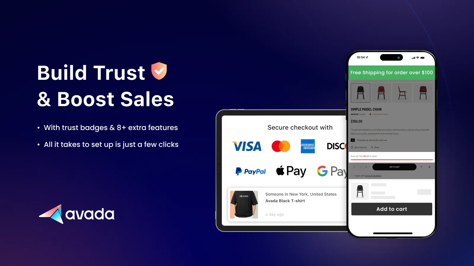 Create urgency and scarcity elements using Avada Boost Sales app