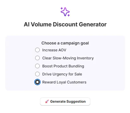 Elevate your volume discounts with AI-powered suggestions on AOV.ai