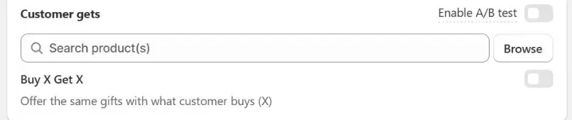 Browse and add one or multiple gift products for Buy X get Y on Shopify