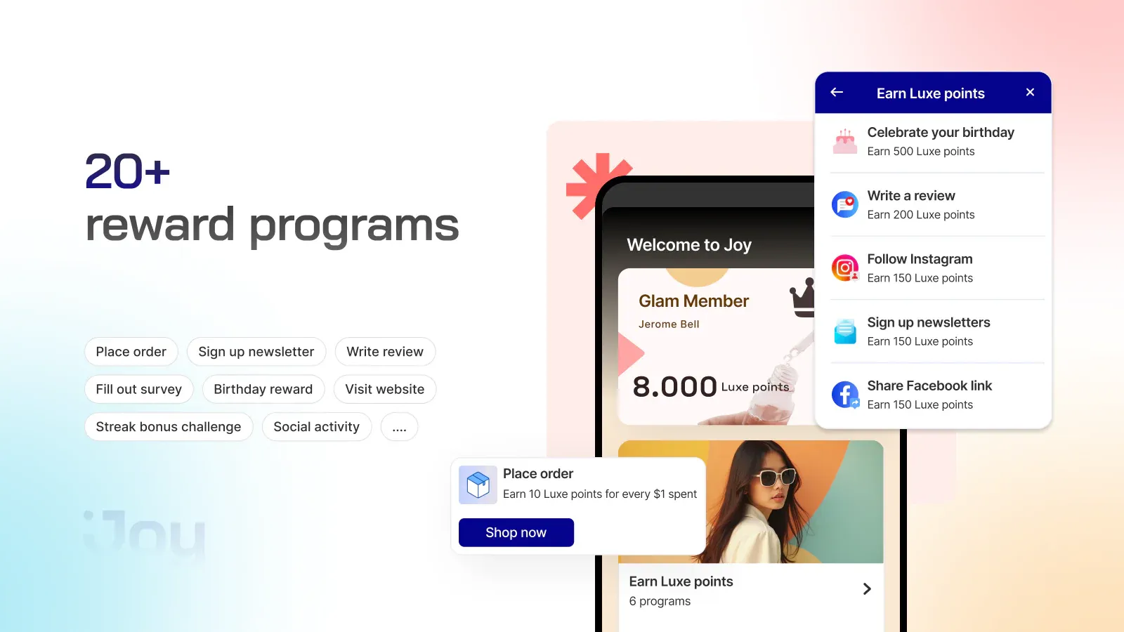 The Joy Loyalty Rewards Program is one of the best Shopify membership discount apps.