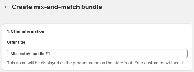 Set up mix-and-match promotion logic