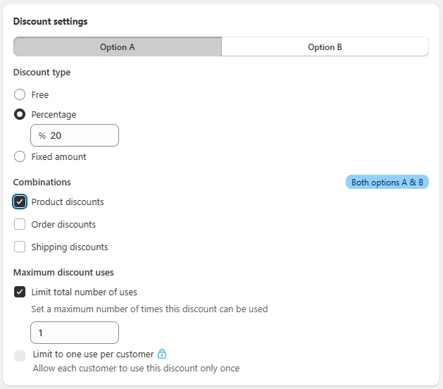 Under Additional settings on aov-ai
