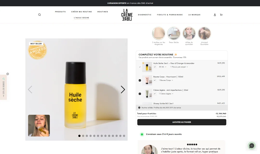 La Creme Libre store screenshot