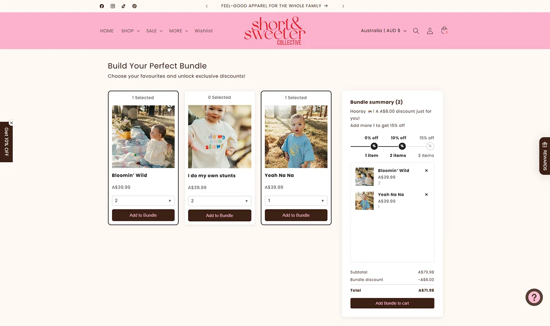 Short&Sweeter store screenshot